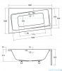 Besco Infinity 170x110cm Wanna asymetryczna Prawa #WAI-170-NP